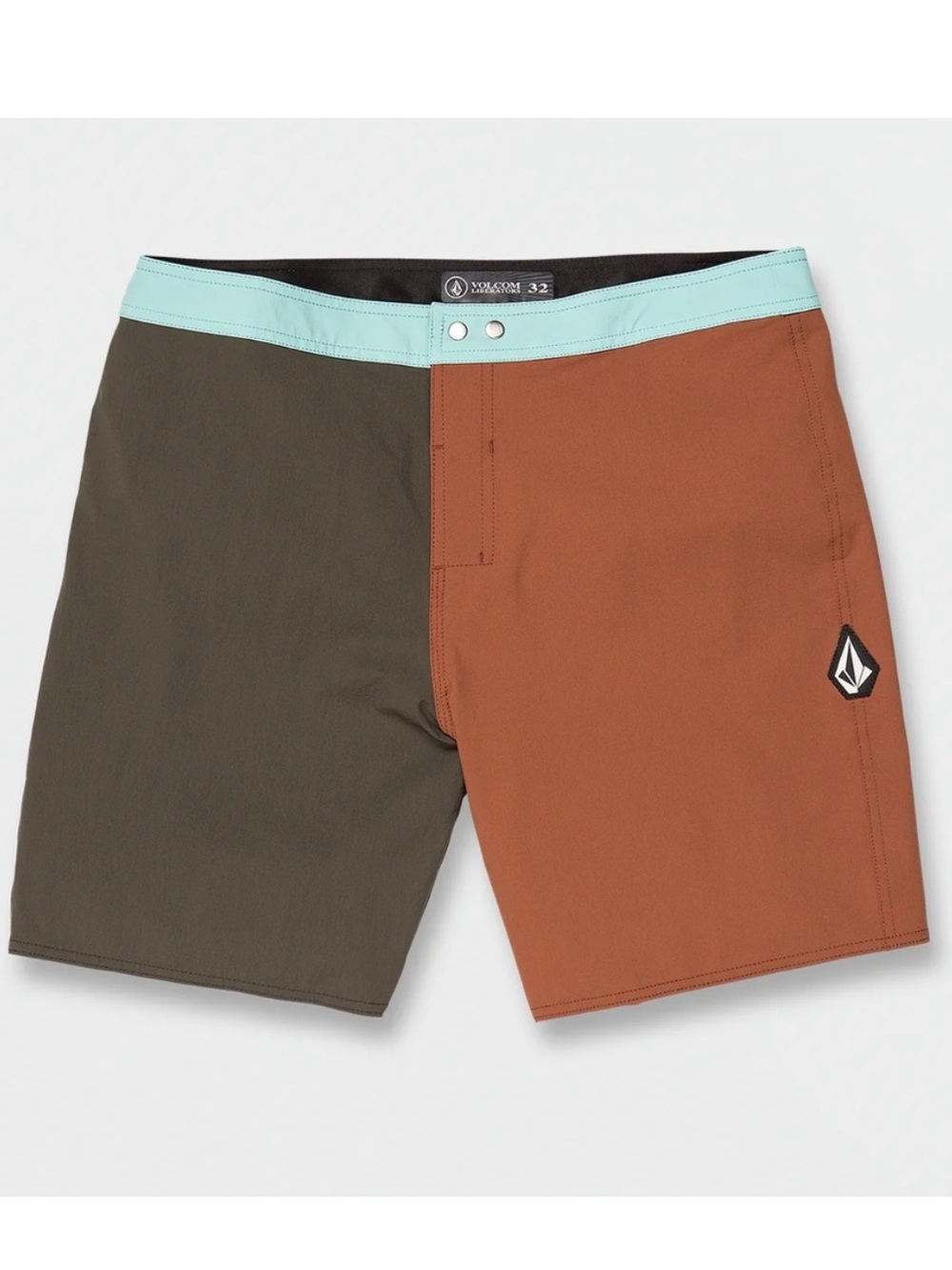 Volcom 28 Board Shorts Snapped Liberators in Rinsed Black NWT
